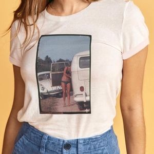 Marine Layer ML x L&F Gals Tee VW Beetle Bug Sz XS